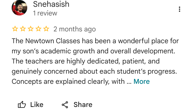 Google review by Snehasish